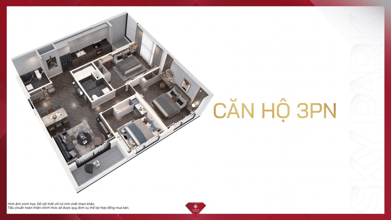 Căn Hộ Vip 03 ngủ(căn góc)