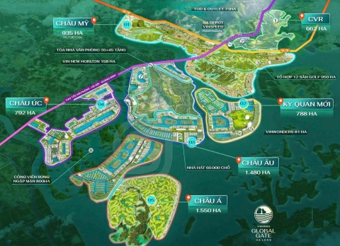 Phân khu mở bán đầu tiên Vinhomes hạ long xanh- Phân khu Châu Mỹ